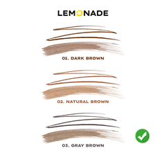 Chì Kẻ Mày Hai Đầu Tiện Lợi Cho Lông Mày Hoàn Hảo Lemonade Want It Got It Dual Eyebrow màu #Gray Brown