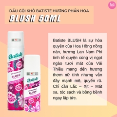 BATISTE. Dầu gội khô Batiste 200ml Blush Hương Phấn Hoa