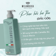 [size nhỏ] Dầu Gội Phục Hồi Hư Tổn MILANOGICA Hương Nước Hoa 355ML