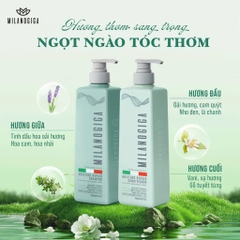 [Gội Lớn + Xả Nhỏ] Combo Dầu Gội Lớn 725ml + Dầu Xả Nhỏ 355ml Phục Hồi Hư Tổn MILANOGICA Hương Nước Hoa