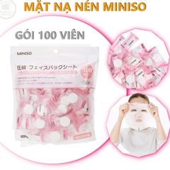 Mặt nạ giấy nén Miniso - 100 viên