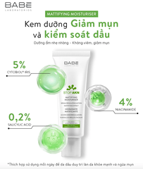 BABE. kem dưỡng kiềm dầu 50ml