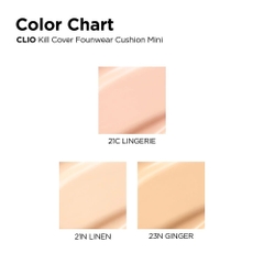 CLIO. cushion kill cover MÀU ĐEN mini #23N
