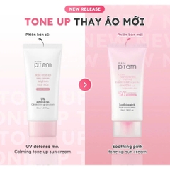 Kem Chống Nắng Vật Lý Make Prem Tone Up Soothing Pink Nâng Tone Hồng Rạng Rỡ