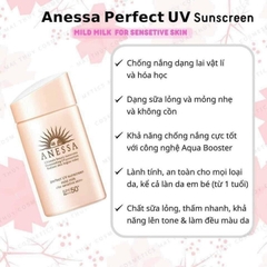 Kem chống nắng Anessa MILD MILK 60ml HỒNG