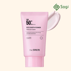 Kem chống nắng giảm dầu nâng tone da The Saem Pink Sun Cream SPF50+/PA++++