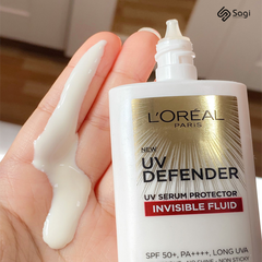 Kem Chống Nắng Loreal Mỏng Nhẹ Invisible Fluid Đỏ 50ml