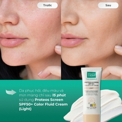 Kem Chống Nắng Martiderm Nâng Tone Da Proteos Screen SPF 50+ Color Fluid Cream Light 40ml