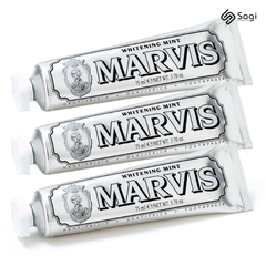 Kem Đánh Răng Marvis Whitening Mint Màu Bạc Làm Trắng Răng 85ml