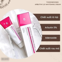 Kem dưỡng trắng da mờ thâm nám Tosowoong Arbutin 5.0