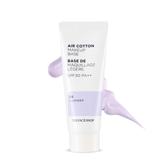 Kem Lót THE FACE SHOP Air Cotton Make Up Base SPF 30 Pa++ 02 Lavender