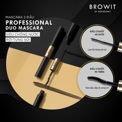 Mascara 2 Đầu Browit Nong Chat Professional Duo Màu Sexy Black