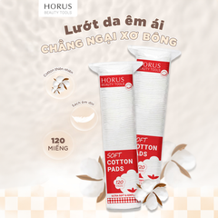 Bông tẩy trang Horus Soft Cotton Pads 120 pads