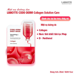 Mặt Nạ Labiotte Code-Derm Sheet Mask 25ml #Collagen - Chống Lão Hóa