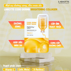 Mặt Nạ Labiotte Code-Derm Sheet Mask 25ml #Vitamin C - Sáng Da