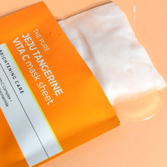 Mặt Nạ Prettyskin The Pure Jeju Tangerine Vita C Mask Sheet 1PCS 25ml