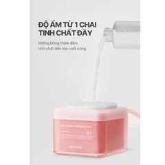 Toner Pads Cấp Ẩm Mediheal Collagen Ampoule Pad 100 miếng (Hồng)