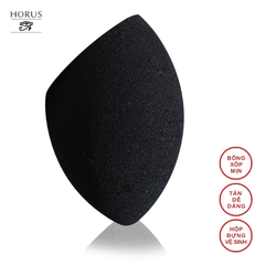Mút Trang Điểm Horus 3D Beauty Sponge Hình Giọt Nước Vát Chéo Màu Đen