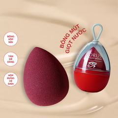 Mút Trang Điểm Horus 3D Beauty Sponge Hình Giọt Nước Màu Hồng