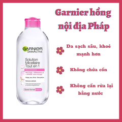 Nước tẩy trang Garnier 400ml HỒNG (Pháp)