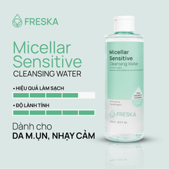 Nước tẩy trang làm sạch sâu, dưỡng ẩm Micellar Sensitive Cleansing Water 400ml
