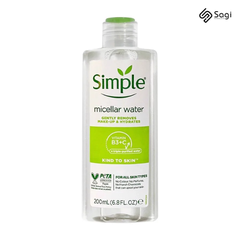 Nước Tẩy Trang Simple Làm Sạch Trang Điểm 200ml