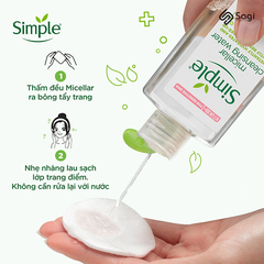 Nước Tẩy Trang Simple Làm Sạch Trang Điểm 200ml