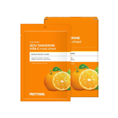 Mặt Nạ Prettyskin The Pure Jeju Tangerine Vita C Mask Sheet 1PCS 25ml