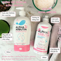 Sữa Tắm Dưỡng Trắng Da Precious Skin Alpha Arbutin 3 Plus 350ml