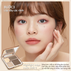 Phấn Tạo Khối & Highlight JudyDoll 4 ô #02