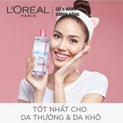 Nước tẩy trang Loreal 400ml Hồng