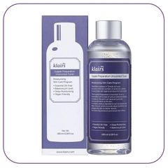 KLAIRS. Nước hoa hồng không mùi Klairs Supple Preparation Unscented Toner 180ml cấp ẩm tức thì cho da, làm dịu làn da