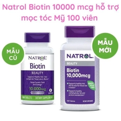 Viên Uống Hỗ Trợ Mọc Tóc Natrol Biotin Beauty 10000mcg Của Mỹ