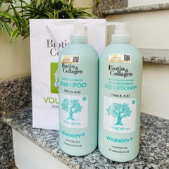 Bộ gội xả Voudioty biotin collagen phục hồi ngăn ngừa gàu 500ml