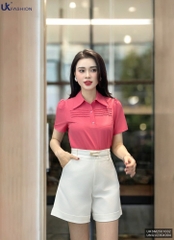 Áo Sơ Mi Mí Ngang Ngực, Nữ Tính Vải Mềm Mại UKSM2501002