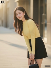 Áo giữ nhiệt len cổ leo ấm áp, đơn giản UKAL2510009