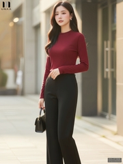 Áo giữ nhiệt len cổ leo ấm áp, đơn giản UKAL2510009