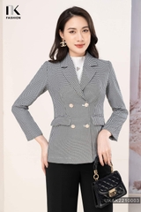 Áo Vest Dáng Rộng Kẻ 4 Cúc UK Fashion Chuẩn Style Hàn UKAK2210003