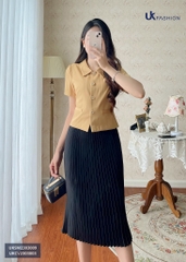 Chân Váy Dập Ly UK Fashion Basic, Thanh Lịch UKCV2303003