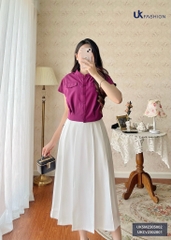 Áo Sơ Mi Cổ Tàu Vai Chờm UK Fashion Trẻ Trung, Mềm Mát UKSM2305002