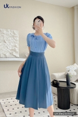 Áo Sơ Mi Cổ Tròn Nơ Cổ UK Fashion Tiểu Thư, Sang Chảnh UKSM2305027
