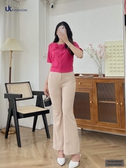 Áo Sơ Mi Croptop Nơ Cổ UK Fashion Xinh Đẹp, Điệu Đà UKSM2306020