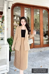 Áo Vest 1 Lớp Giao Cúc Cổ Ve Hech UK Fashion Thanh Lịch, Sang Trọng UKAK2307002