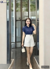 Sơ mi chéo ngực cổ đức cơ bản, dễ mặc, dễ phối đồ UKSM2501003 ( Ko kèm CV/ Quần + Phụ kiện)