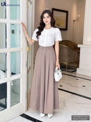 Áo Sơ Mi Tay Phối Cổ Ren UK Fashion Công Sở Nữ Trẻ Trung Vải Mềm Mịn UKFSM2402022