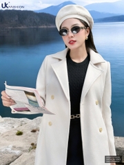 Áo Khoác Dạ UK Trendy Công Sở Nữ Sang Trọng, Thanh Lịch Vải Mềm Mại UKAK2410005