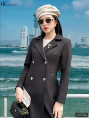 Áo Khoác Dạ UK Trendy Công Sở Nữ Sang Trọng, Thanh Lịch Vải Mềm Mại UKAK2410005