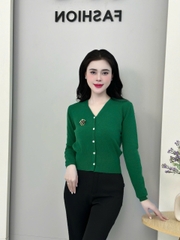 Áo Len Cúc Nẹp UK Fashion Công Sở Nữ Thanh Lịch, Nữ Tính Vải Mềm Mịn UKFAL2410010