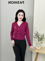 Áo Len Cúc Nẹp UK Fashion Công Sở Nữ Thanh Lịch, Nữ Tính Vải Mềm Mịn UKFAL2410010