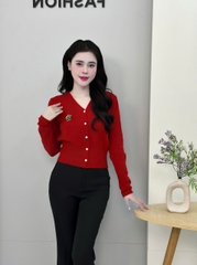 Áo Len Cúc Nẹp UK Fashion Công Sở Nữ Thanh Lịch, Nữ Tính Vải Mềm Mịn UKFAL2410010